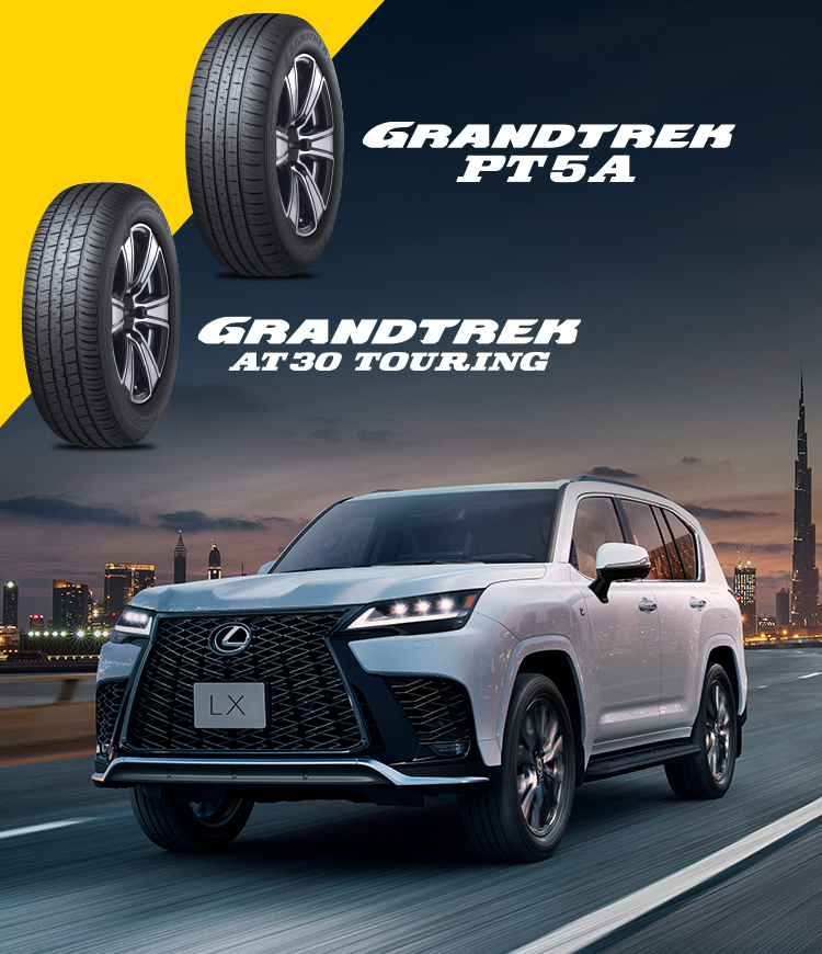DUNLOP Tyres selected as factory standard tyres for the all-new LEXUS LX